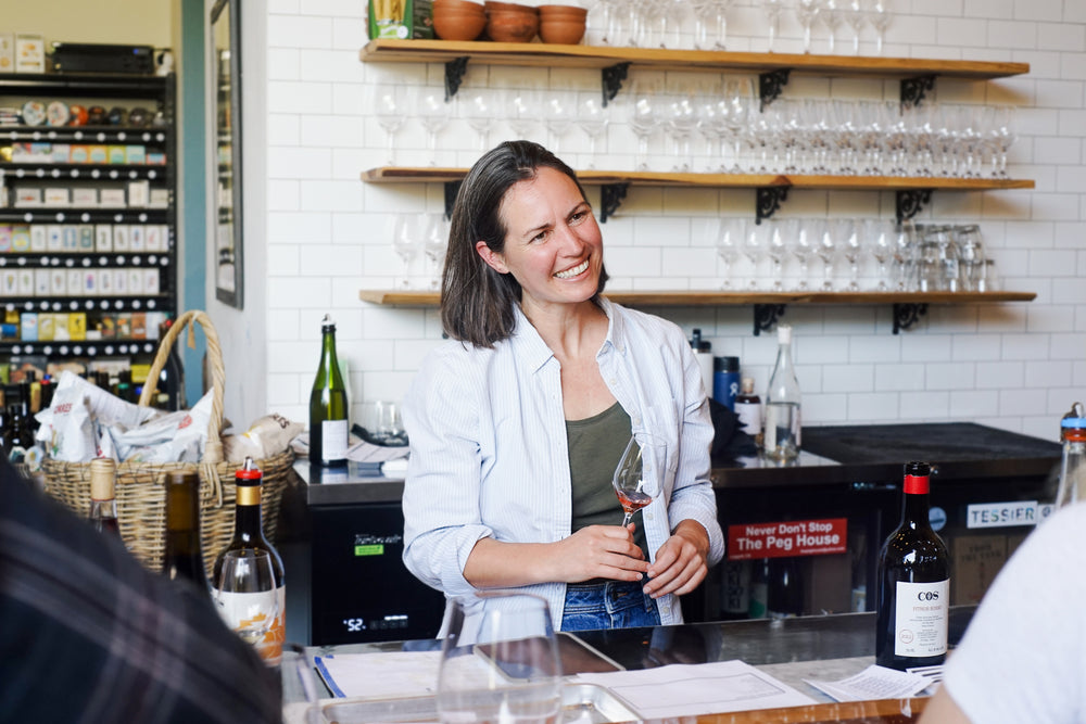 Martha Stoumen x COS (Giusto Occhipinti) Tasting at The Punchdown, Sebastopol